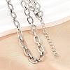 304 Stainless Steel Cable Chains Bracelet & Necklace Jewelry Sets SJEW-L199-04P-2