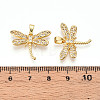 Brass Micro Pave Cubic Zirconia Pendants KK-N257-29G-3