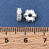 Brass Micro Pave Clear Cubic Zirconia Spacer Beads KK-Z156-13S-02-2