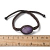 Natural Amethyst Beads Bracelets BJEW-H626-02-15-5