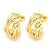 Brass Cuff Earrings EJEW-C104-153G-1