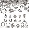96Pcs 16 Style Tibetan Style Alloy Chandelier Component Links FIND-TA0002-58-9