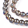 Electroplate Transparent Glass Beads Strands GLAA-T032-T4mm-AB02-2