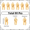80Pcs Zinc Alloy Pendants FIND-SC0023-64-2