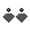304 Stainless Steel & Acrylic Dangle Stud Earrings EJEW-T054-04G-2