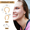 12Pcs Brass Stud Earring Findings KK-BC0010-37-2
