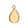 304 Stainless Steel Pendant Cabochon Settings STAS-OY008-79G-1