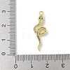 Brass Micro Pave Clear Cubic Zirconia Pendants KK-S505-03G-02-3