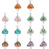 28Pcs 7 Styles Chakra Alloy European Dangle Charms G-FH0001-81-1