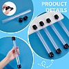 5Pcs PVC Plastic Transparent Storage Tube FIND-GA0008-68A-3