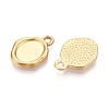 304 Stainless Steel Pendant Cabochon Settings X-STAS-T067-11G-2