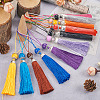  28Pcs 14 Colors Polyester Tassel Big Pendants Decorations HJEW-TA0001-07-14