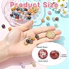 100Pcs Crackle & Baking Paint Transparent Glass Beads GLAA-CJ0003-03-2