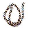 Electroplated Transparent Glass Beads Strands GL-CBA98F0-06A-07-3