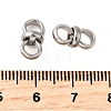 304 Stainless Steel Connector Charms STAS-V012-04P-3