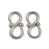 Non-Tarnish 304 Stainless Steel S-Hook Clasps STAS-U007-20A-P-1