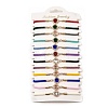 12Pcs 12 Colors Polyester Bracelets BJEW-P340-01G-1