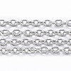 Non-Tarnish 3.28 Feet 304 Stainless Steel Cable Chains X-CHS-H009-27P-1