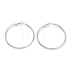 Non-Tarnish Ring 304 Stainless Steel Hoop Earrings for Women Men EJEW-B049-02F-P-1