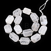 Natural Rainbow Moonstone Beads Strands G-C098-A21-01-3