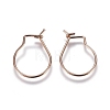 304 Stainless Steel Earring Findings STAS-E484-65RG-3