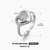 201 Stainless Steel Cuff Open Rings FS-WG76F01-08-1
