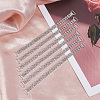 6Pcs Alloy & Resin Rhinestones Bikini Buckle Chain DIY-CY0003-22-6