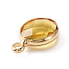 Faceted Glass Pendants X-KK-WH0046-59G-11-2