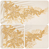 Gorgecraft 2Pcs 3D Flower Polyester Embroidery Lace Ornament Accessories PATC-GF0001-34-6