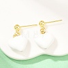 Women's Brass Stud Earrings EJEW-Z164-19G-01-2