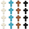 120Pcs 4 Colors Synthetic Turquoise Beads TURQ-YW0001-09-2