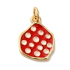 Brass Enamel Pendants KK-U027-21G-02-1