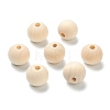 Natural Unfinished Wood Beads WOOD-XCP0001-19F-1