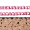 Anti-Tarnish Electroplate Glass Beads Strands EGLA-ZX010-4mm-03-6