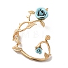 Alloy Rose Climber Wrap Around Stud Earrings for Women EJEW-A096-01A-2