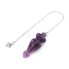 Natural Amethyst Dowsing Pendulum Big Pendants PW-WG6D647-08-1