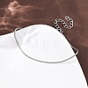 304 Stainless Steel Snake Chain Bracelets for Women BJEW-G775-02P-2