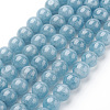 Natural Blue Quartz Beads Strands G-O047-07-4mm-2