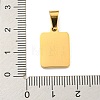 PVD Vacuum Plating 304 Stainless Steel Pave Natural White Shell Pendants STAS-S130-03G-Y-3