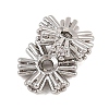 Brass Micro Pave Cubic Zirconia Beads KK-H538-20B-P-2
