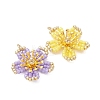 6Pcs Glass Seed Beaded Pendants PALLOY-MZ01284-2