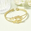 Brass Cuff Bangles BJEW-F526-07G-2