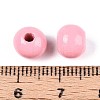 Spray Painted Round Natural Schima Wood Beads WOOD-A018-8mm-06-3