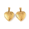 316 Stainless Steel Locket Pendants STAS-K321-24G-1