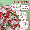 150G Christmas Themed Glass Beads GLAA-YWC0004-05-3