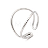 304 Stainless Steel Cuff Open Rings RJEW-P188-02F-P-4