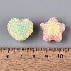 Two Tone Opaque Acrylic Beads OACR-Q201-05-3