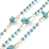 Handmade Brass Enamel Link Chains CHC-F019-06G-1