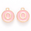 Golden Plated Alloy Enamel Charms LS-ENAM-S118-07O-1