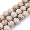 Natural Maifanite/Maifan Stone Beads Strands X-G-I187-6mm-01-5